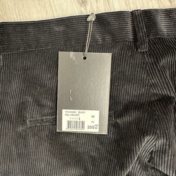 The Kooples Womens Ribbed Velvet Pants Party Evening Wide Black Size 32 READ - Picture 13 of 14